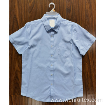 Men's Short-sleeve Shirts Polyester Cotton Shirting